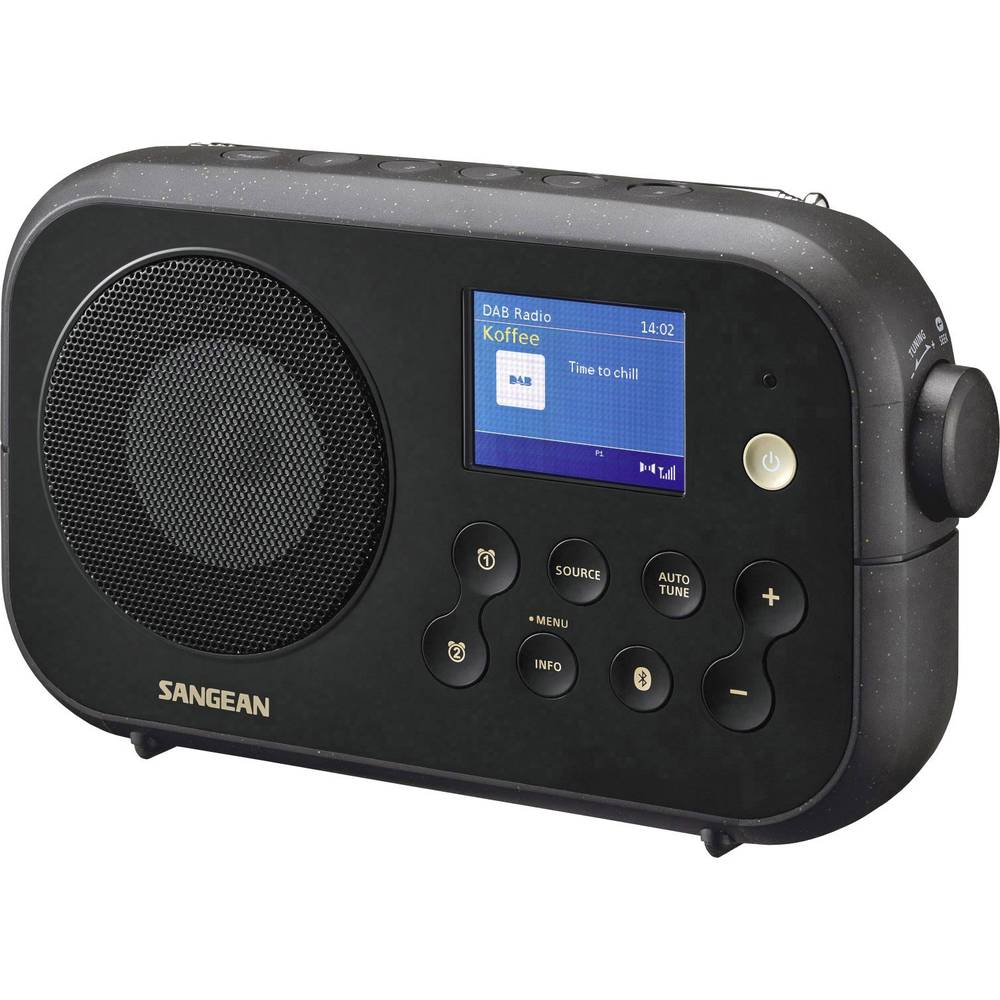 Sangean DPR-42BT Black přenosné rádio DAB+, FM Bluetooth černá