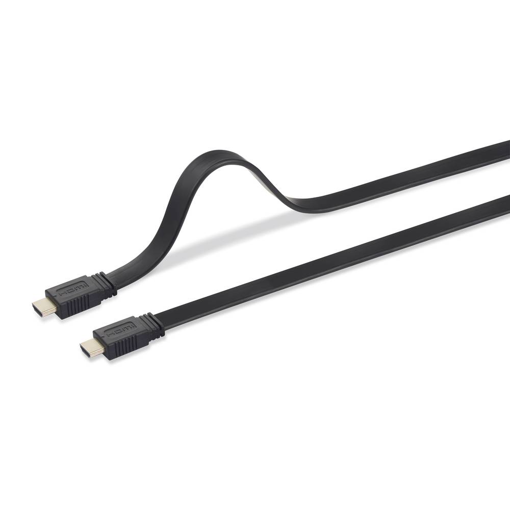 SpeaKa Professional HDMI kabel Zástrčka HDMI-A, Zástrčka HDMI-A 10.00 m černá SP-8596844 Audio Return Channel, pozlacené