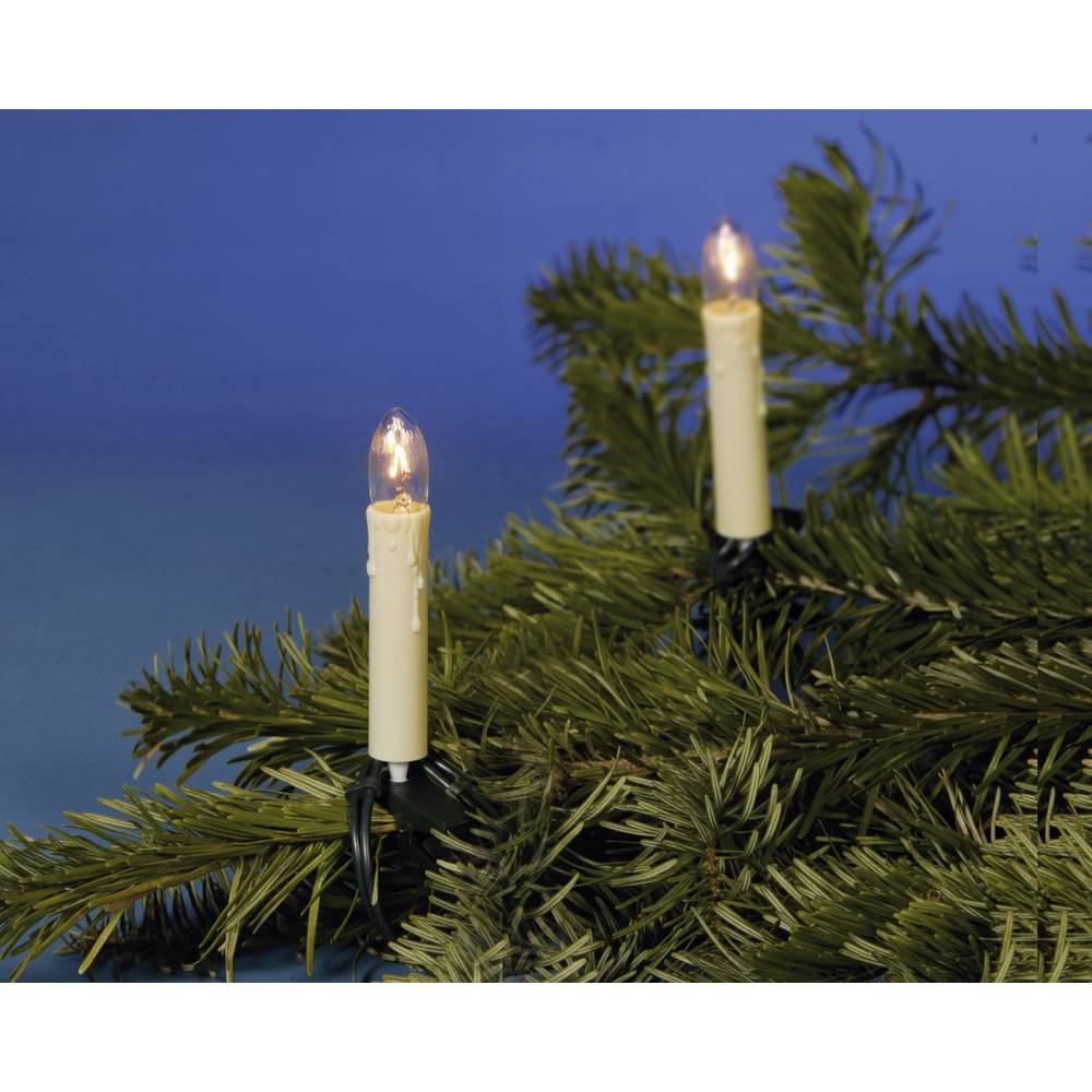 Hellum 611533 osvětlení na vánoční stromeček vnitřní 230 V Počet žárovek 15 žárovka jantar Délka světel: 9.8 m s voskový