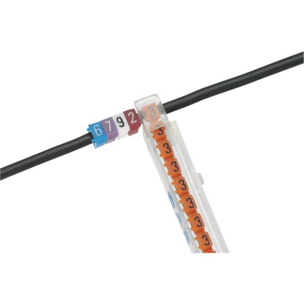 Legrand Legrand 038213 označovací klip na kabely Otisk (Kabelový značkovač) 3 Rozsah vnějšího průměru 2 do 3.20 mm 03821