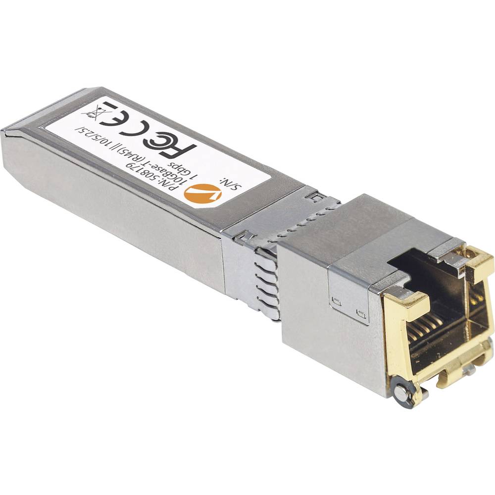 Intellinet 508179 10Gb SFP+Mini-GBIC Transceiver für RJ45-Kabel 30m bis 10 Gbit/s mit Cat6a-Kabel modul transceiveru SFP