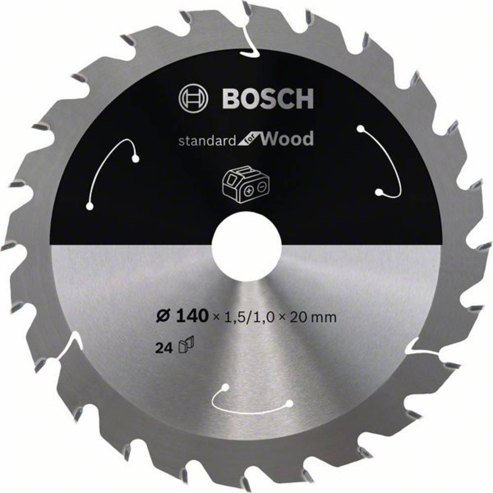 Bosch Accessories Bosch 2608837671 tvrdokovový pilový kotouč 140 x 20 mm Počet zubů (na palec): 24 1 ks