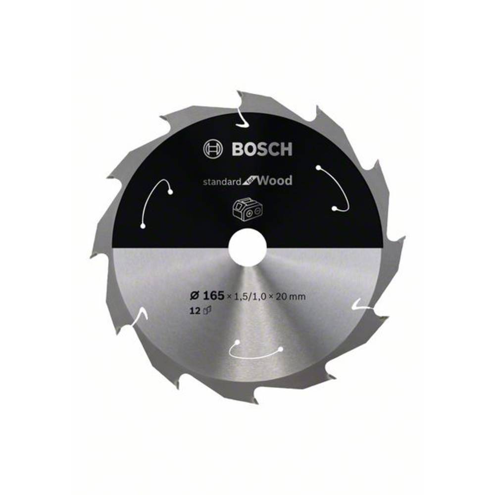 Bosch Accessories Bosch 2608837684 tvrdokovový pilový kotouč 165 x 20 mm Počet zubů (na palec): 12 1 ks