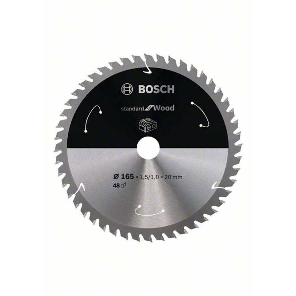 Bosch Accessories Bosch 2608837687 tvrdokovový pilový kotouč 165 x 20 mm Počet zubů (na palec): 48 1 ks
