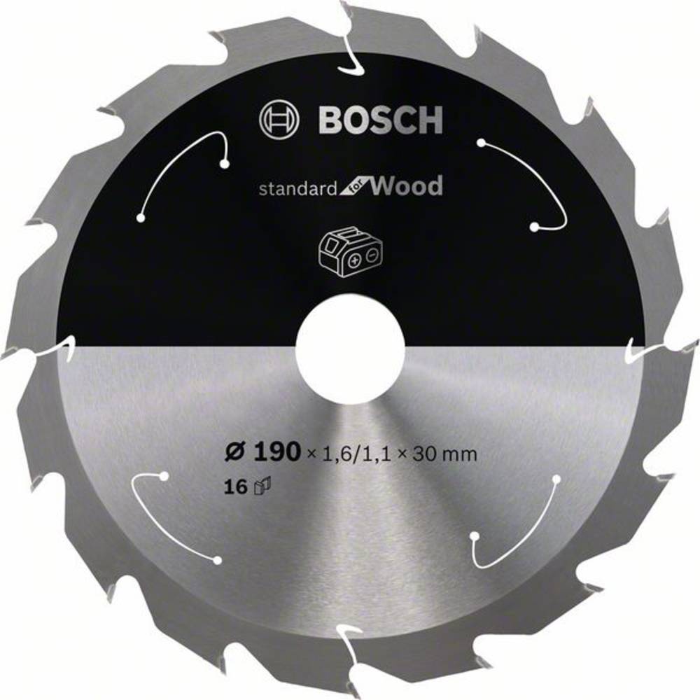 Bosch Accessories Bosch 2608837706 tvrdokovový pilový kotouč 190 x 30 mm Počet zubů (na palec): 16 1 ks