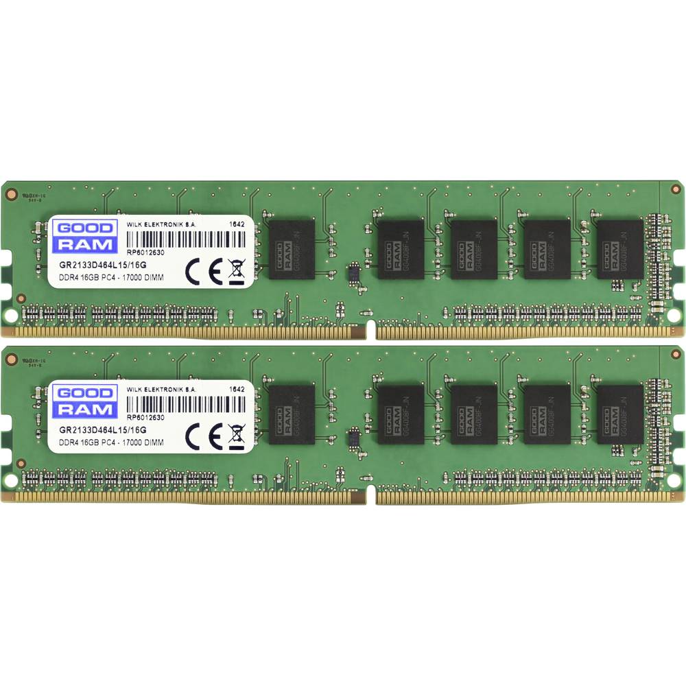 Goodram neu Sada RAM pro PC DDR4 8 GB 2 x 4 GB Bez ECC 2400 MHz 288pin DIMM CL17 GR2400D464L17S/8GDC