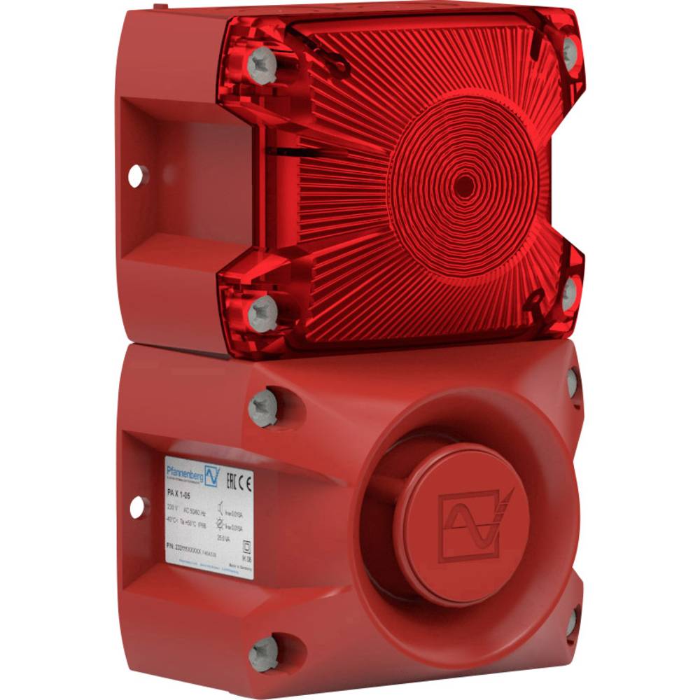 Pfannenberg opticko-akustický vysílač PA X 1-05 230 AC RD červená 230 V/AC 100 dB
