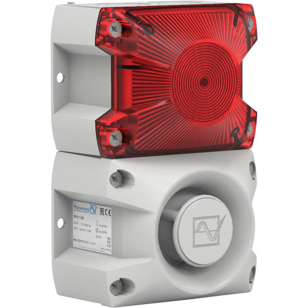 Pfannenberg opticko-akustický vysílač PA X 1-05 230 AC RD 7035 červená 230 V/AC 100 dB