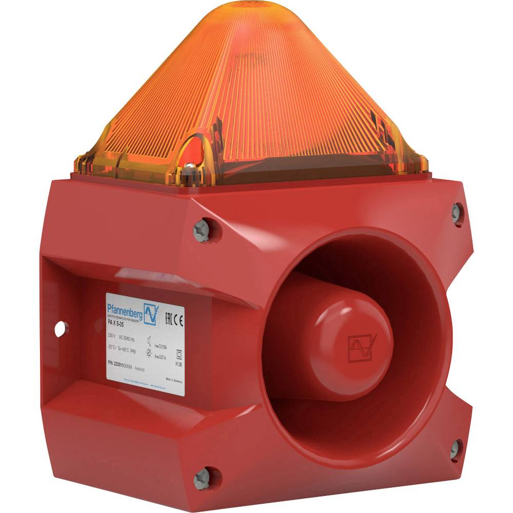 Pfannenberg opticko-akustický vysílač PA X 5-05 230 AC AM oranžová 230 V/AC 105 dB