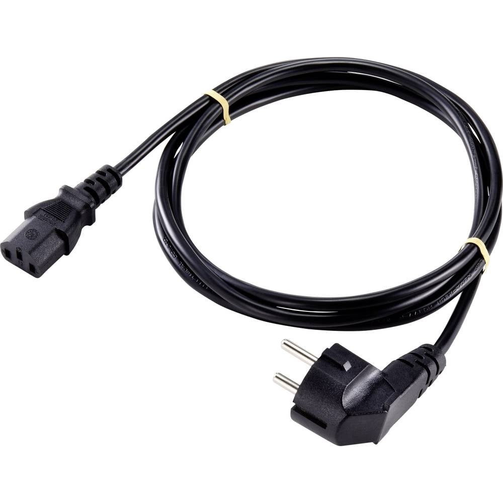 Sygonix SY-5043492 IEC kabel černá 2.00 m