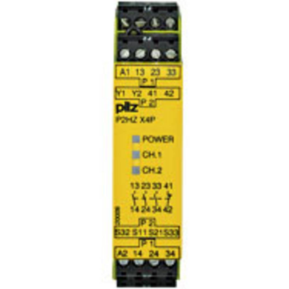 PILZ P2HZ X4P 24VDC 3n/o 1n/c bezpečnostní relé, 24 V/DC, 3 spínací kontakty, 1 rozpínací kontakt, (š x v x h) 22.5 x 94