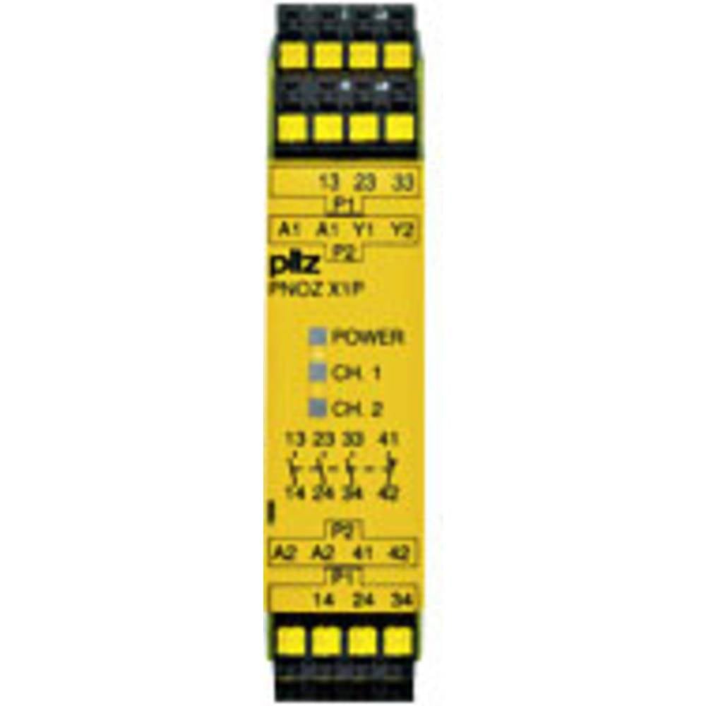 PILZ PNOZ X1P C 24VDC 3n/o 1n/c bezpečnostní relé, 24 V/DC, 3 spínací kontakty, 1 rozpínací kontakt, (š x v x h) 22.5 x