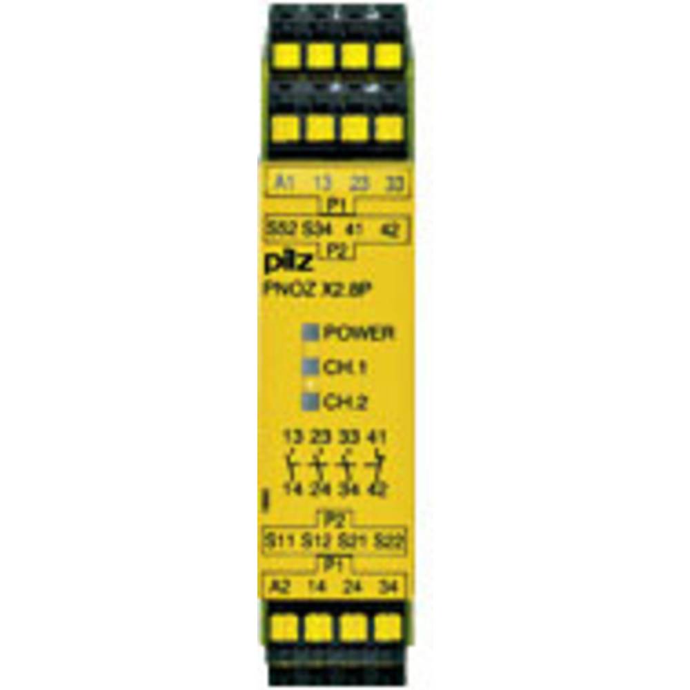 PILZ PNOZ X2.8P C 24-240VAC/DC 3n/o 1n/c bezpečnostní relé, 3 spínací kontakty, 1 rozpínací kontakt, (š x v x h) 22.5 x