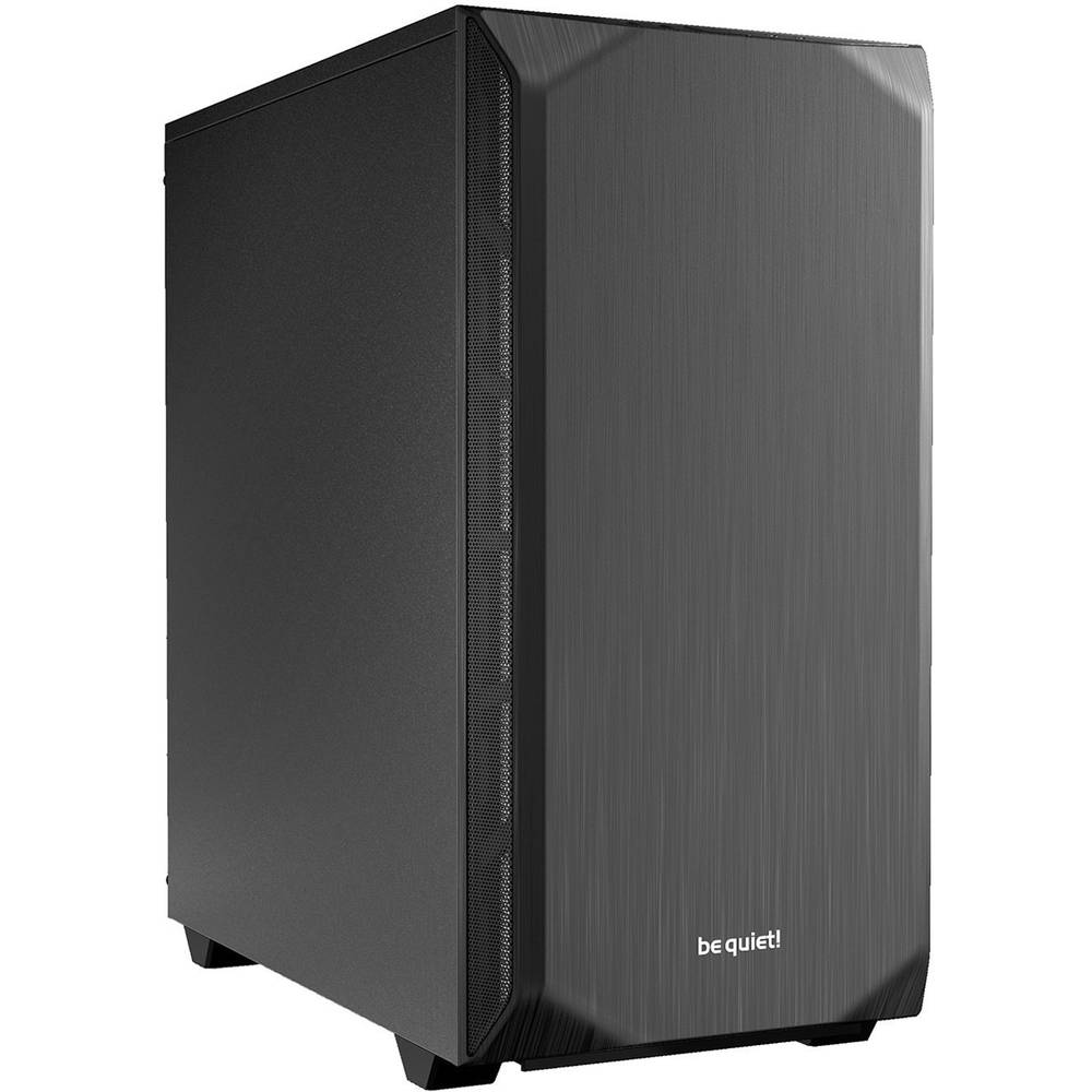 BeQuiet Pure Base 500 midi tower PC skříň, herní pouzdro černá 2 předinstalované ventilátory, prachový filtr, tlumené
