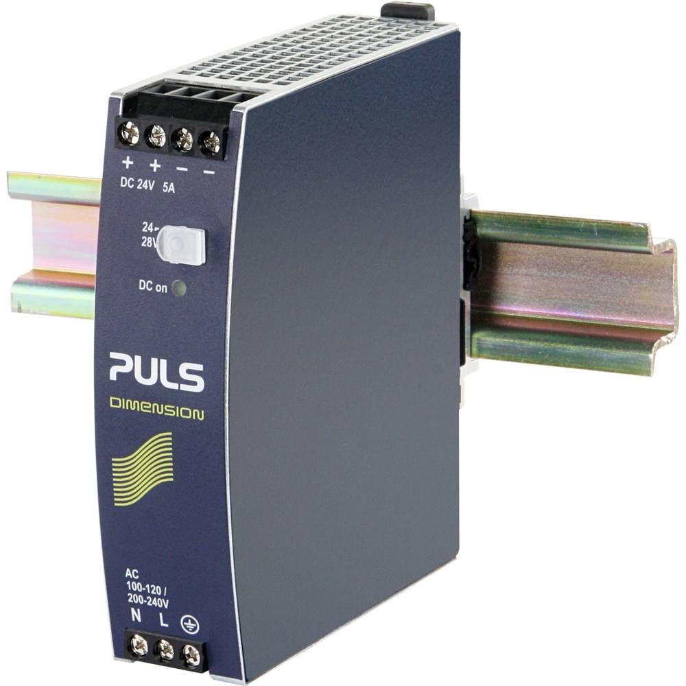 PULS Puls síťový zdroj na DIN lištu, 24 V, 5 A, 120 W, výstupy 1 x