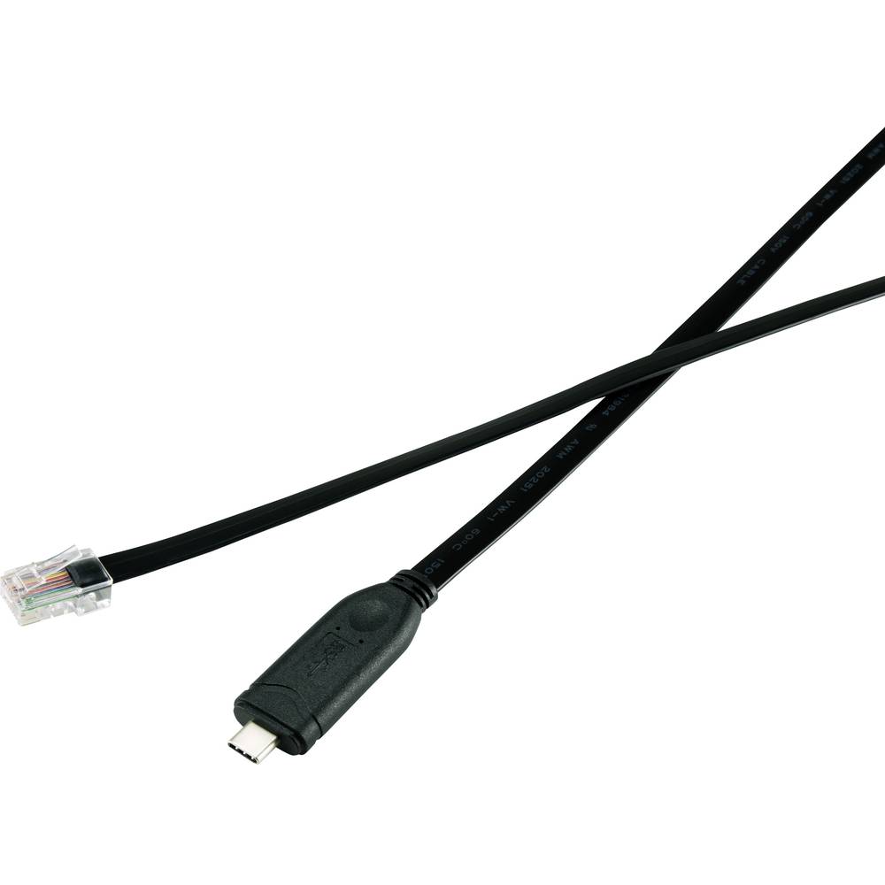 Renkforce USB-C®, RJ45 kabelový adaptér [1x USB-C® zástrčka - 1x RJ45 zástrčka 8p8c] 1.80 m černá