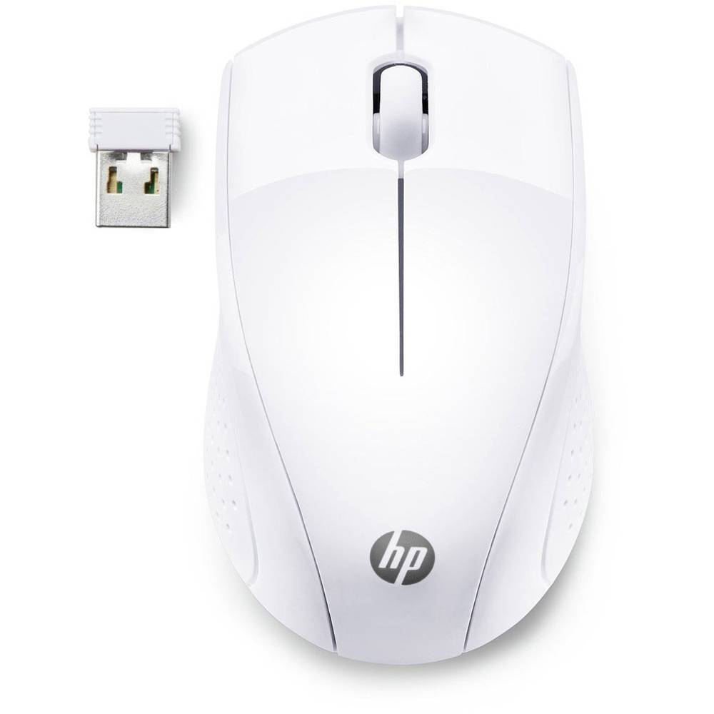 HP 220 drátová myš bezdrátový optická bílá 3 tlačítko 1300 dpi integrovaný scrollpad