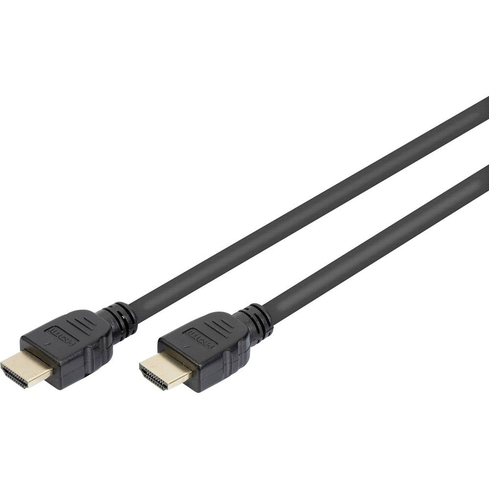 Digitus HDMI kabel Zástrčka HDMI-A, Zástrčka HDMI-A 1.00 m černá AK-330124-010-S pozlacené kontakty, Ultra HD (4K) HDMI