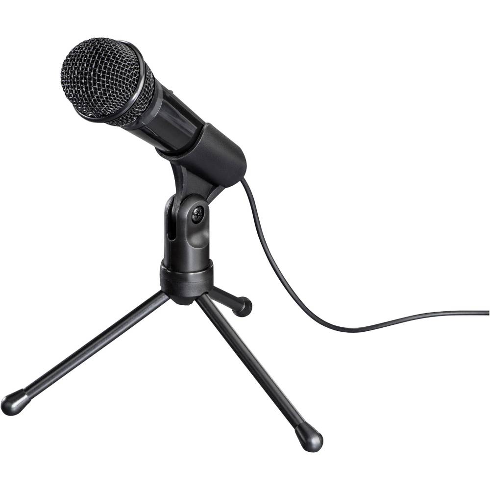 Hama na stojanu PC mikrofon Druh přenosu:kabelový vč. stativu na mikrofon (jack 3,5 mm) kabelový černá