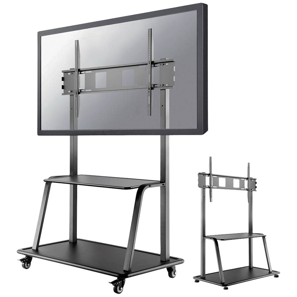 Neomounts NS-M4000BLACK TV kolečkový vozík, 152,4 cm (60) - 267,0 cm (105), podlahový stojan, pevný