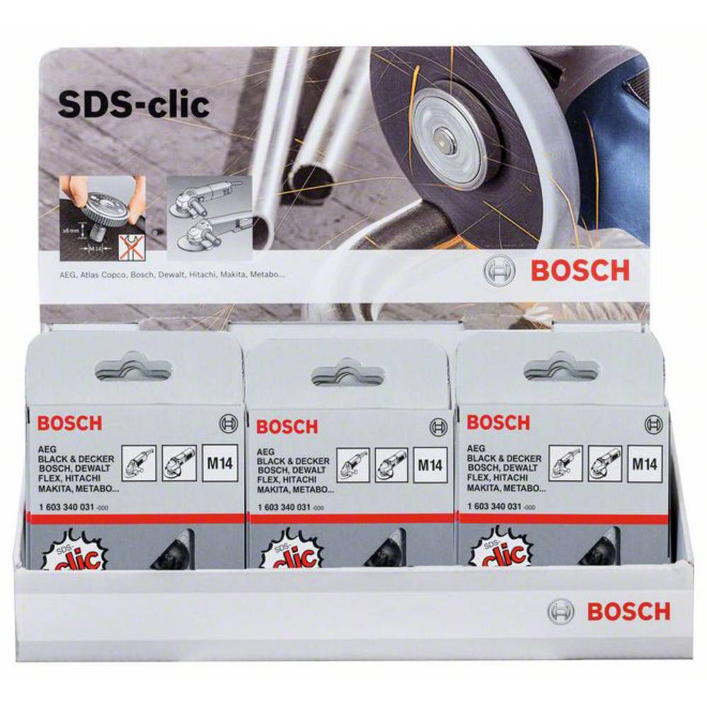 Bosch Accessories 2607019033 Rychloupínací matice SDS Clic, 15 kusů