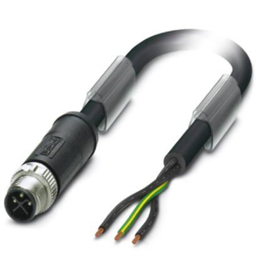Phoenix Contact SAC-3P-M12MSS/ 5,0-PVC PE připojovací kabel pro senzory - aktory, 1411638, piny: 3, 5.00 m, 1 ks