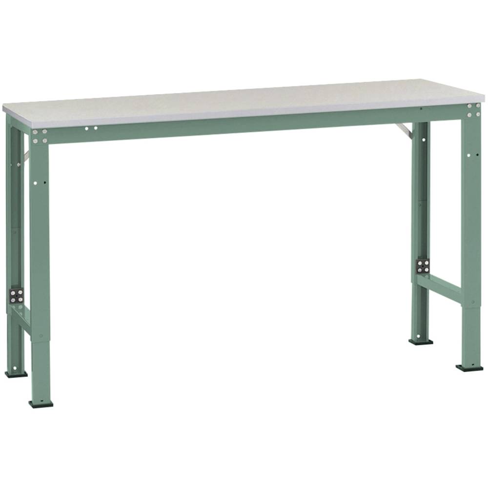 Manuflex AU8129.0001 Pracovní Přístavný stůl univerzální speciální s PVC dekorační deska, Šxhxv = 2000 x 1000 x 722-1022
