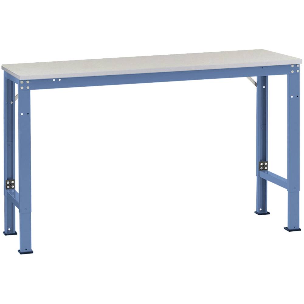 Manuflex AU8127.5007 Pracovní Přístavný stůl univerzální speciální s plastové desky, Šxhxv = 2000 x 1000 x 722-1022 mm b