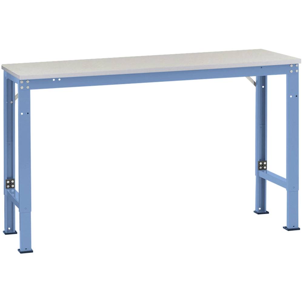 Manuflex AU8127.5012 Pracovní Přístavný stůl univerzální speciální s plastové desky, Šxhxv = 2000 x 1000 x 722-1022 mm s