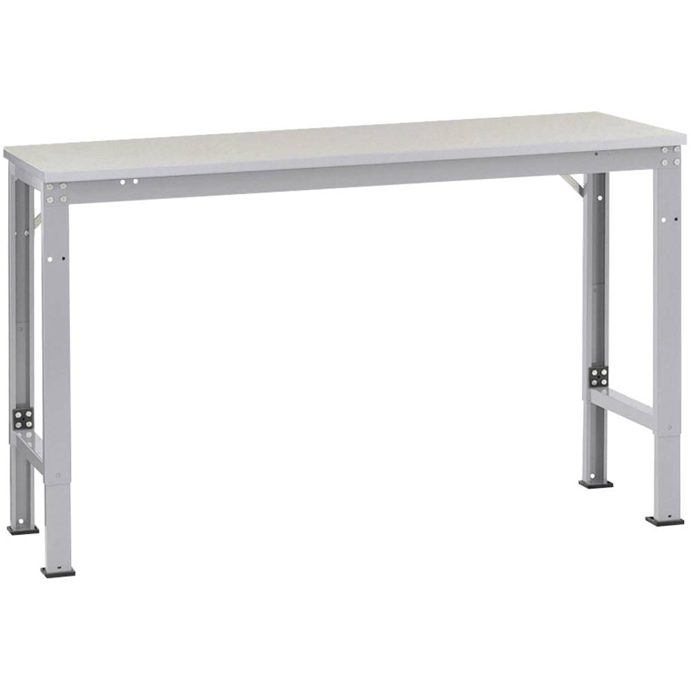 Manuflex AU8107.9006 Pracovní Přístavný stůl univerzální speciální s plastové desky, Šxhxv = 1750 x 1200 x 722-1022 mm h