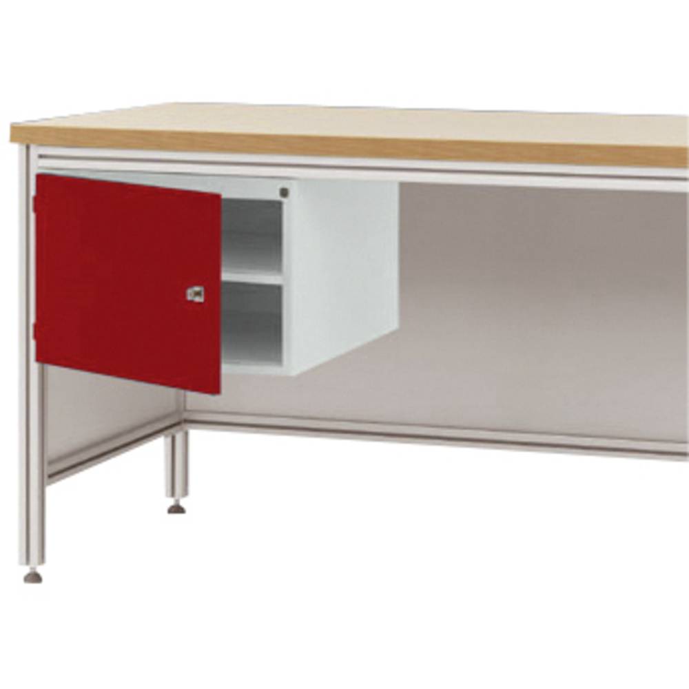 Manuflex ZB4723.3003 Pouzdro pro hliníkový pracovní stoly, Nutzhohe 300 mm s otvírání dveří levá, pro stolní hloubka 800