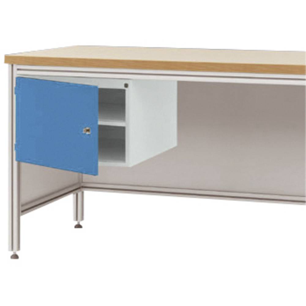 Manuflex ZB4723.5012 Pouzdro pro hliníkový pracovní stoly, Nutzhohe 300 mm s otvírání dveří levá, pro stolní hloubka 800