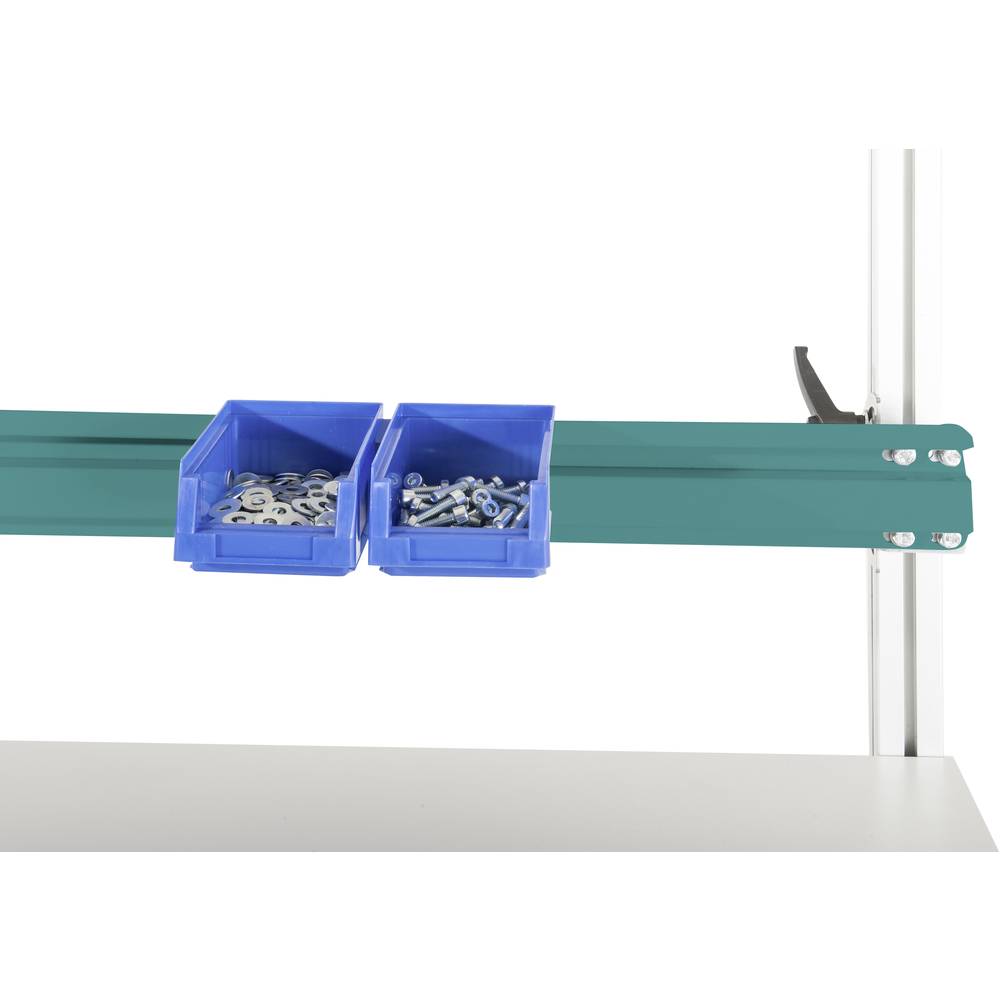 Manuflex ZB8253.5021 Nosná kolejnice pro CANTOLAB boxy a hliníkové ve vodní modrá RAL 5021, Šxhxv = 1996 x 2 x 100 mm