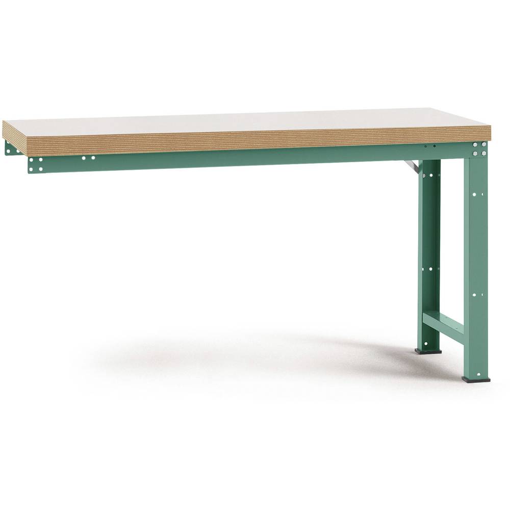 Manuflex WP4029.0001 Přístavný stůl PROFI s plastové desky, Šxhxv = 1750 x 700 x 840 mm