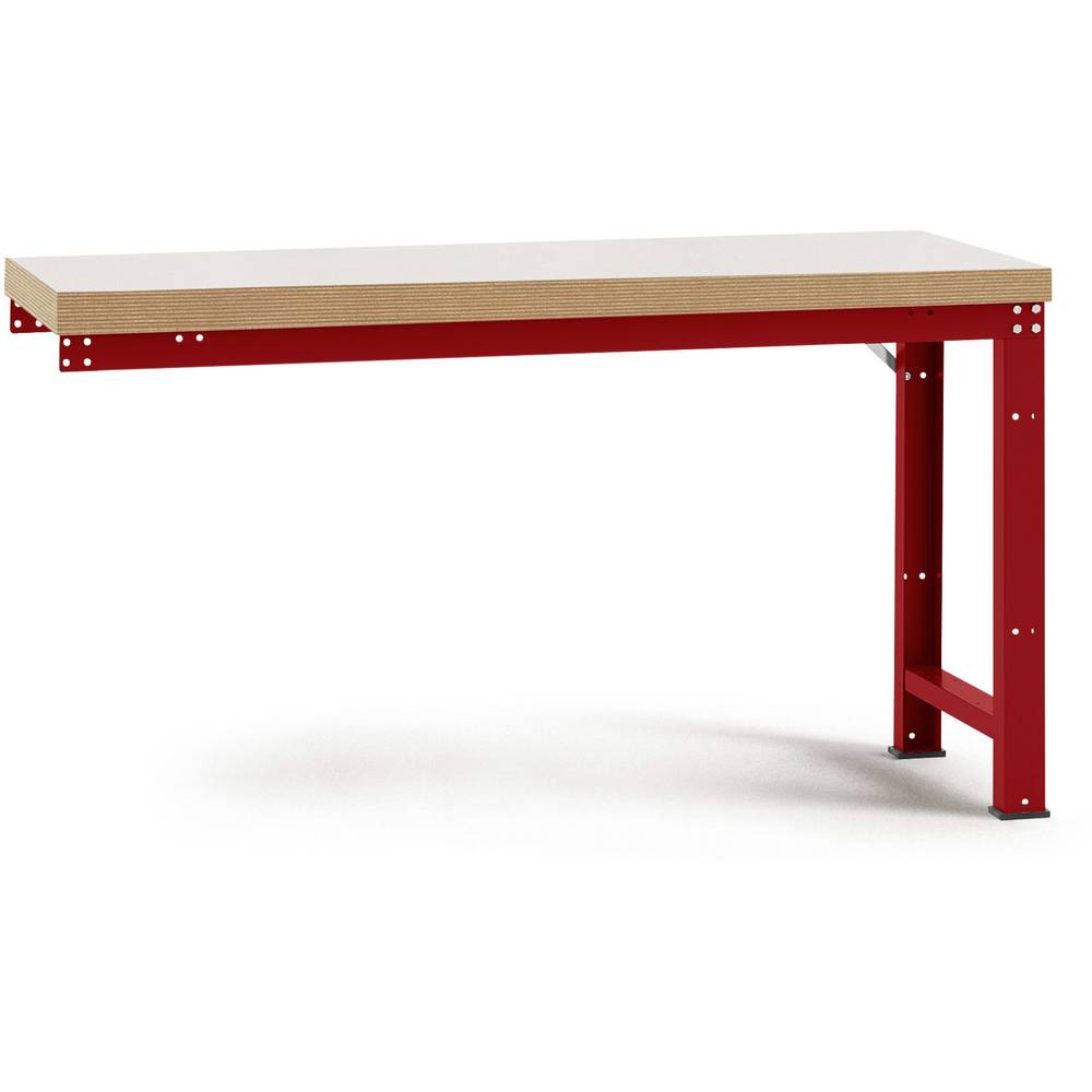 Manuflex WP4029.3003 Přístavný stůl PROFI s plastové desky, Šxhxv = 1750 x 700 x 840 mm