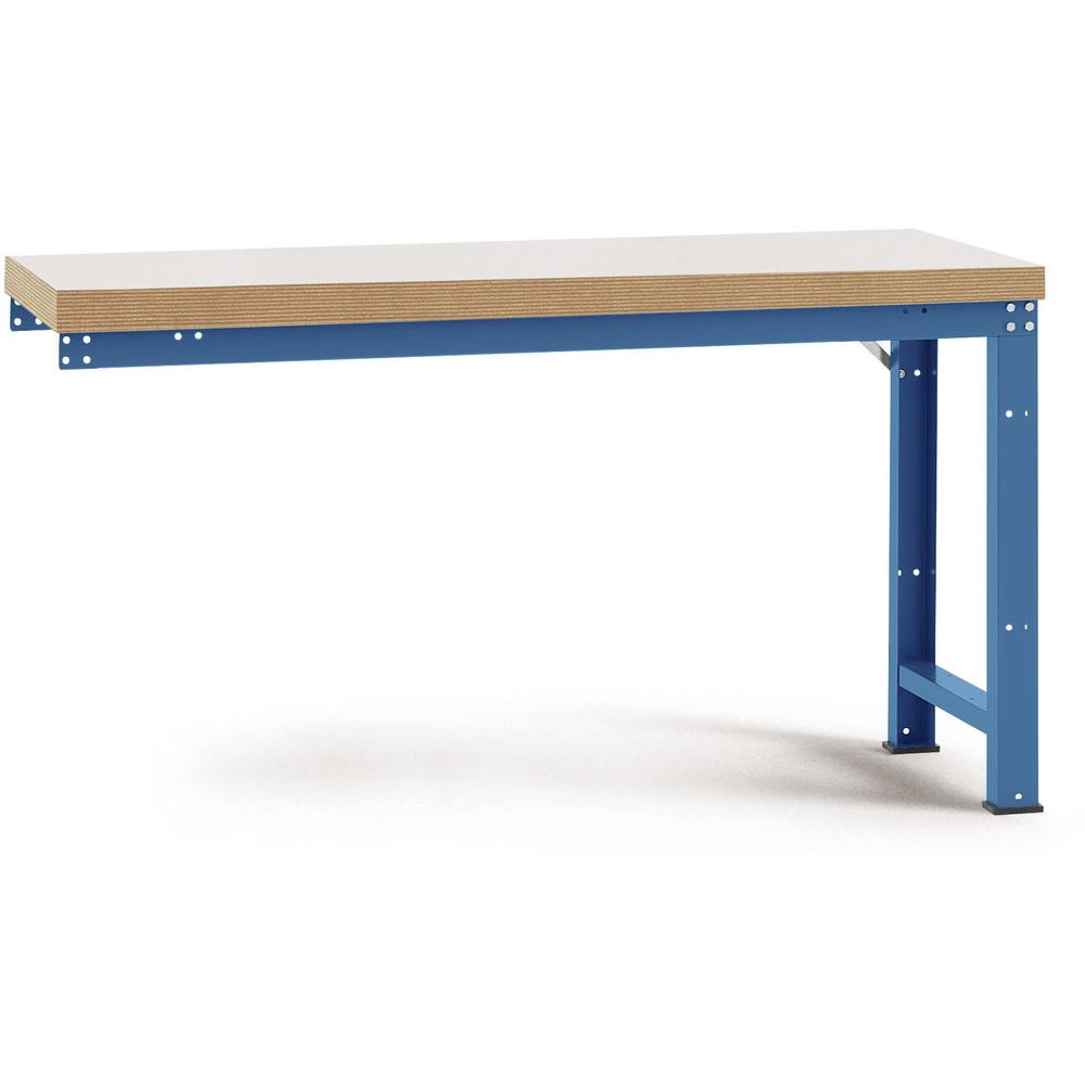 Manuflex WP4029.5007 Přístavný stůl PROFI s plastové desky, Šxhxv = 1750 x 700 x 840 mm