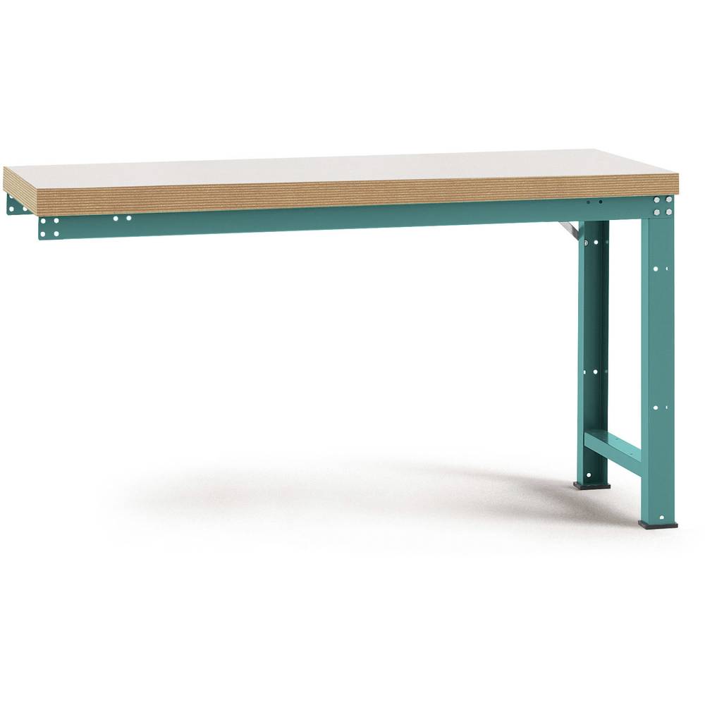 Manuflex WP4029.5021 Přístavný stůl PROFI s plastové desky, Šxhxv = 1750 x 700 x 840 mm