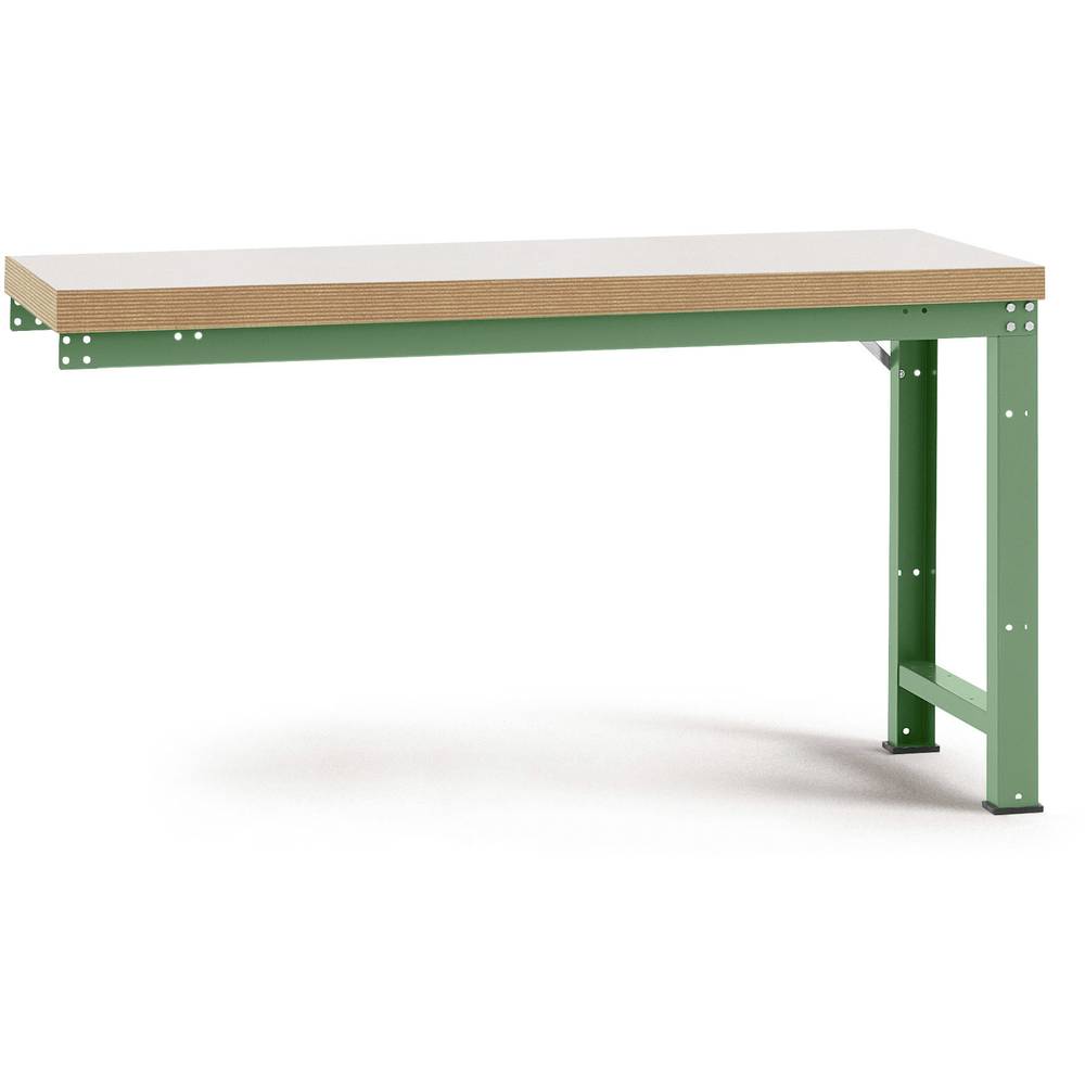 Manuflex WP4029.6011 Přístavný stůl PROFI s plastové desky, Šxhxv = 1750 x 700 x 840 mm