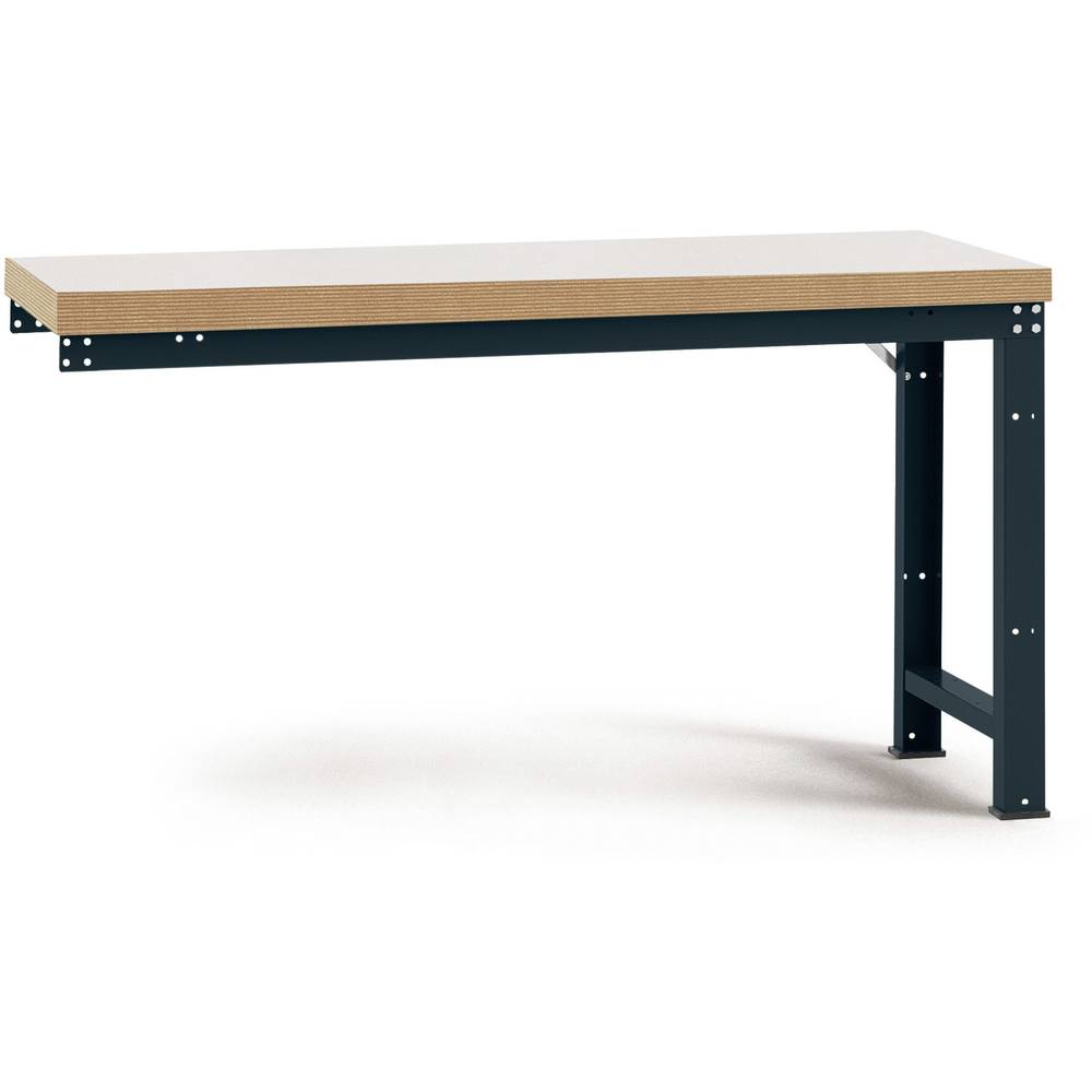 Manuflex WP4029.7016 Přístavný stůl PROFI s plastové desky, Šxhxv = 1750 x 700 x 840 mm