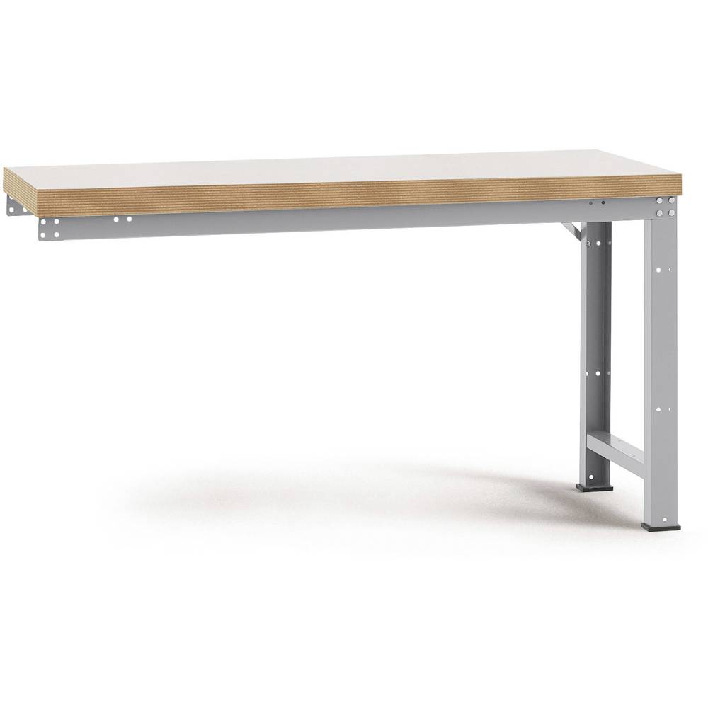 Manuflex WP4029.9006 Přístavný stůl PROFI s plastové desky, Šxhxv = 1750 x 700 x 840 mm