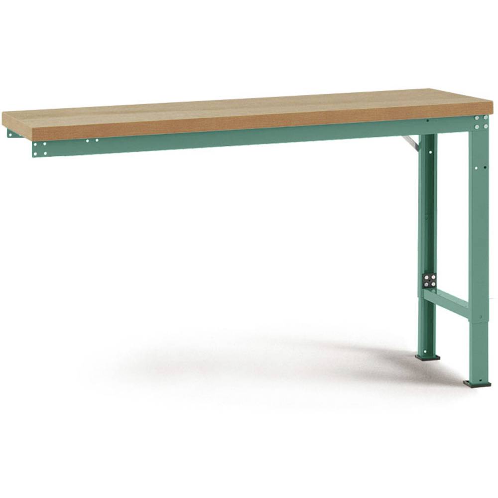 Manuflex WP7004.0001 Přístavný stůl PROFI speciální s multiplex deska, Šxhxv = 1250 x 700 x 740-1040 mm