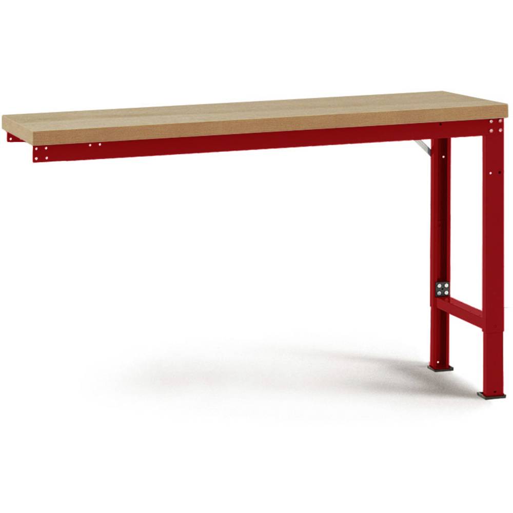 Manuflex WP7004.3003 Přístavný stůl PROFI speciální s multiplex deska, Šxhxv = 1250 x 700 x 740-1040 mm