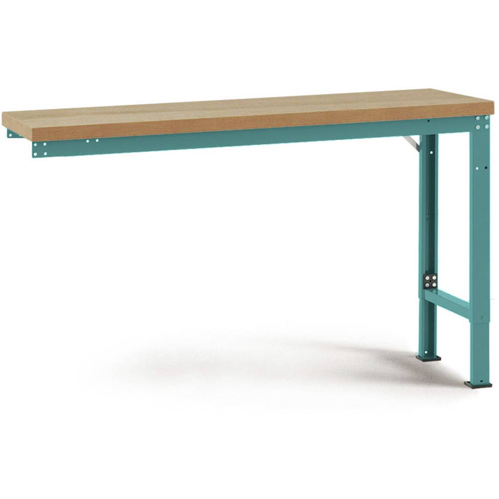 Manuflex WP7004.5021 Přístavný stůl PROFI speciální s multiplex deska, Šxhxv = 1250 x 700 x 740-1040 mm