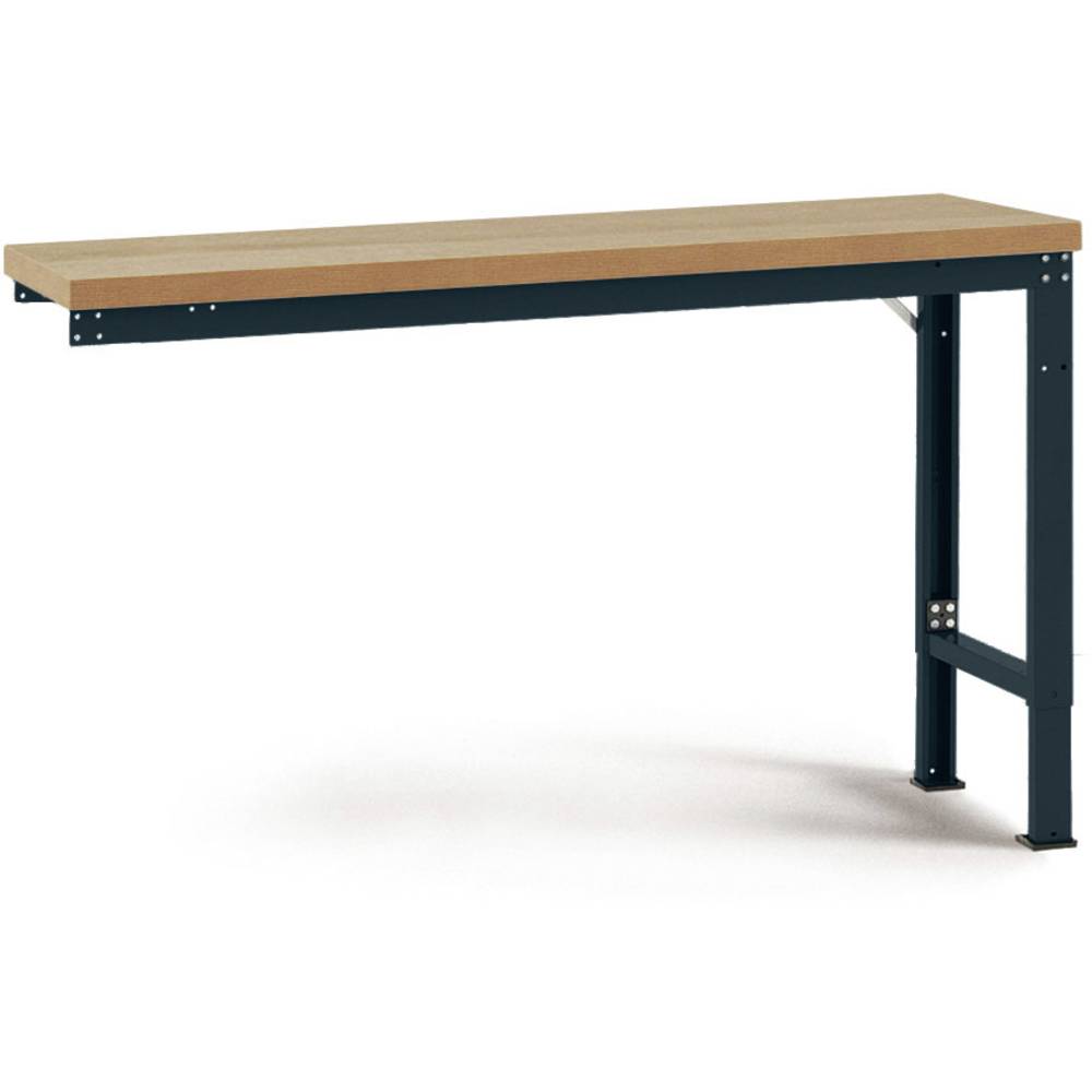 Manuflex WP7014.7016 Přístavný stůl PROFI speciální s multiplex deska, Šxhxv = 1500 x 700 x 740-1040 mm