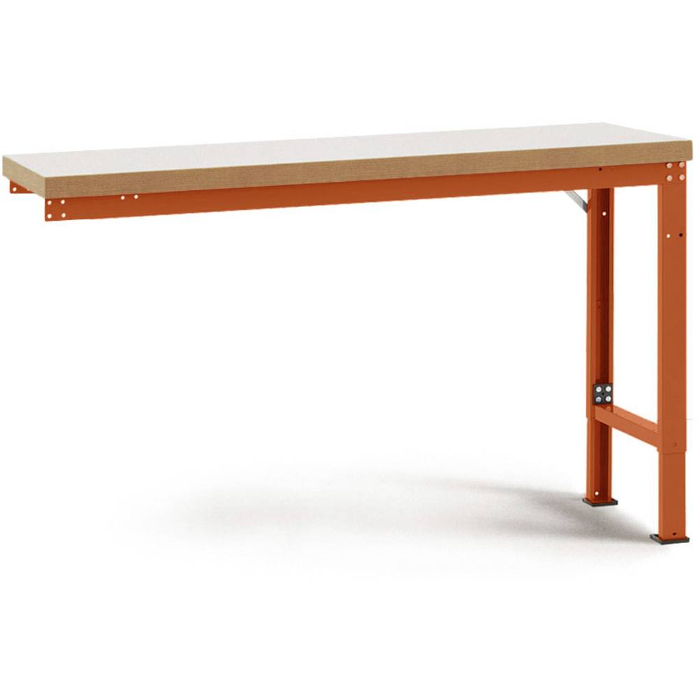 Manuflex WP7029.2001 Přístavný stůl PROFI speciální s plastové desky, Šxhxv = 1750 x 700 x 740-1040 mm