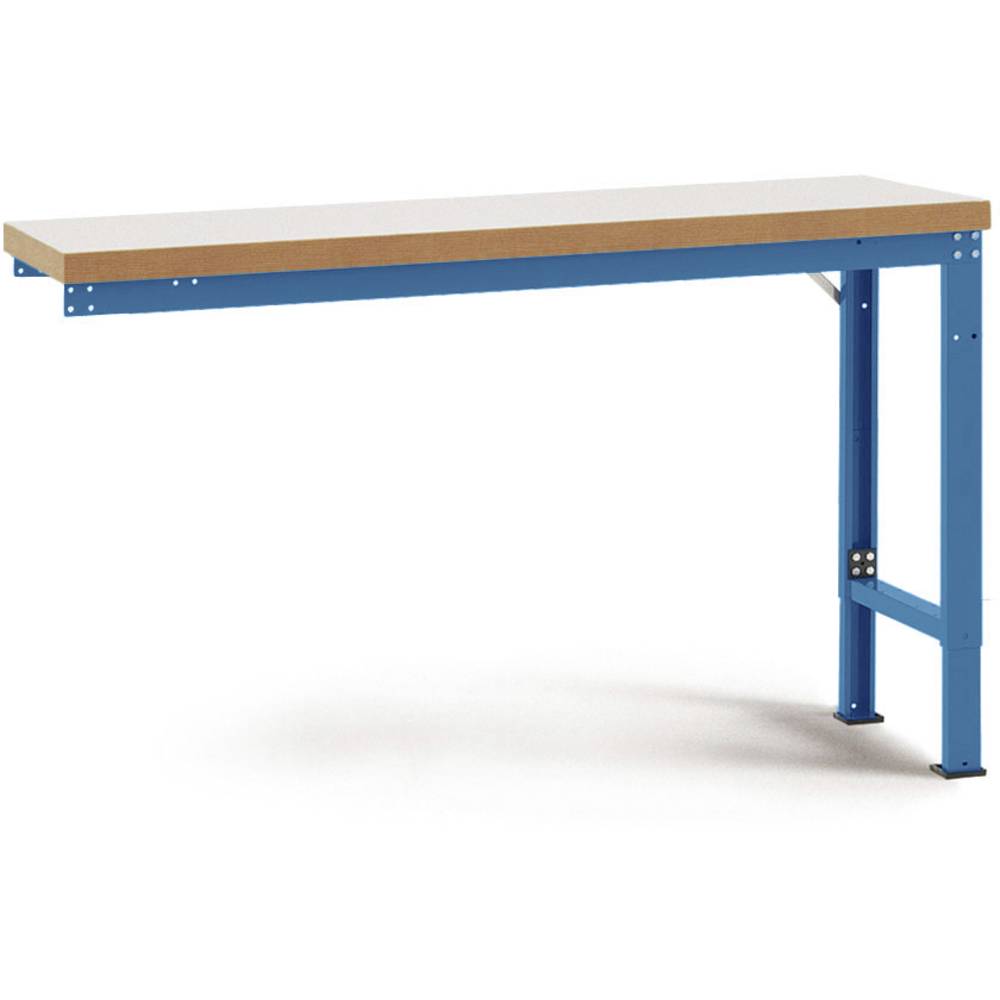 Manuflex WP7039.5007 Přístavný stůl PROFI speciální s plastové desky, Šxhxv = 2000 x 700 x 740-1040 mm