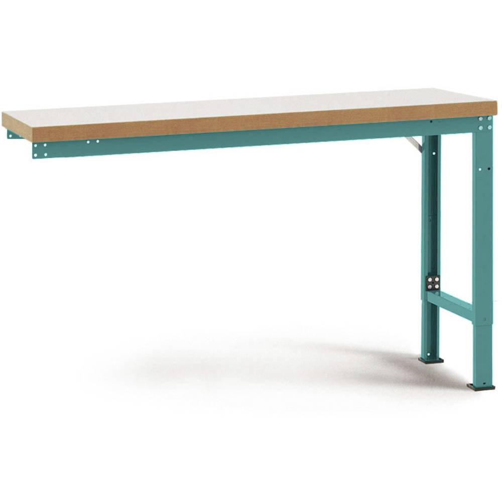 Manuflex WP7019.5021 Přístavný stůl PROFI speciální s plastové desky, Šxhxv = 1500 x 700 x 740-1040 mm