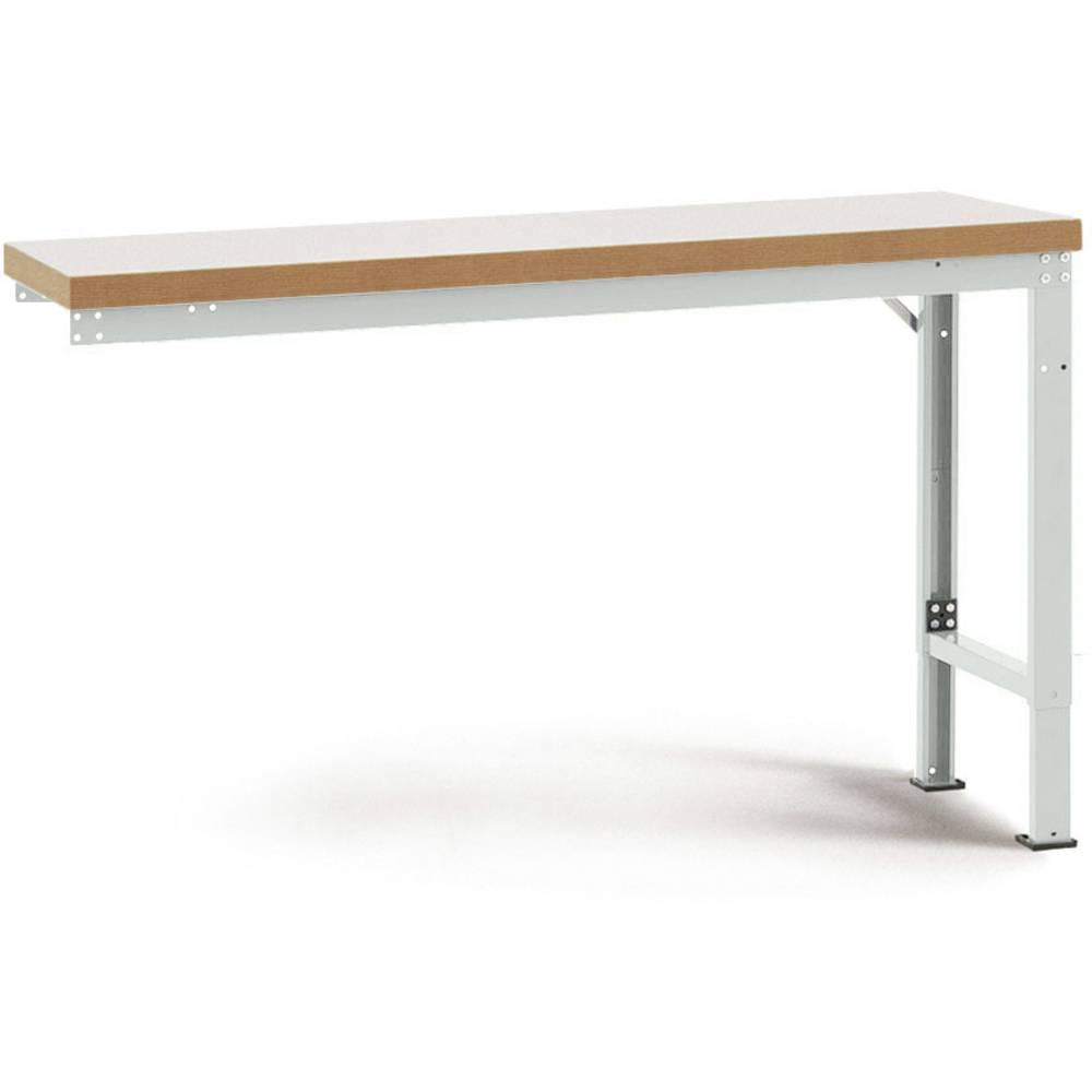 Manuflex WP7009.7035 Přístavný stůl PROFI speciální s plastové desky, Šxhxv = 1250 x 700 x 740-1040 mm