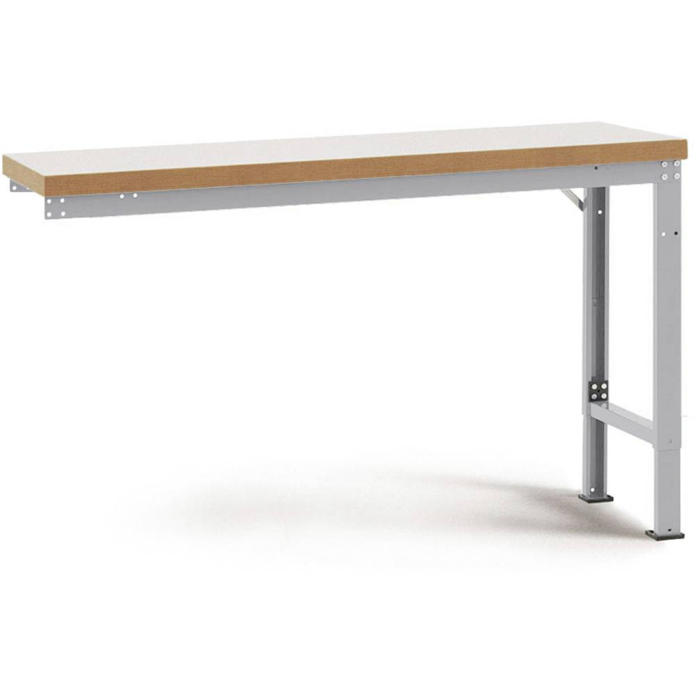 Manuflex WP7039.9006 Přístavný stůl PROFI speciální s plastové desky, Šxhxv = 2000 x 700 x 740-1040 mm