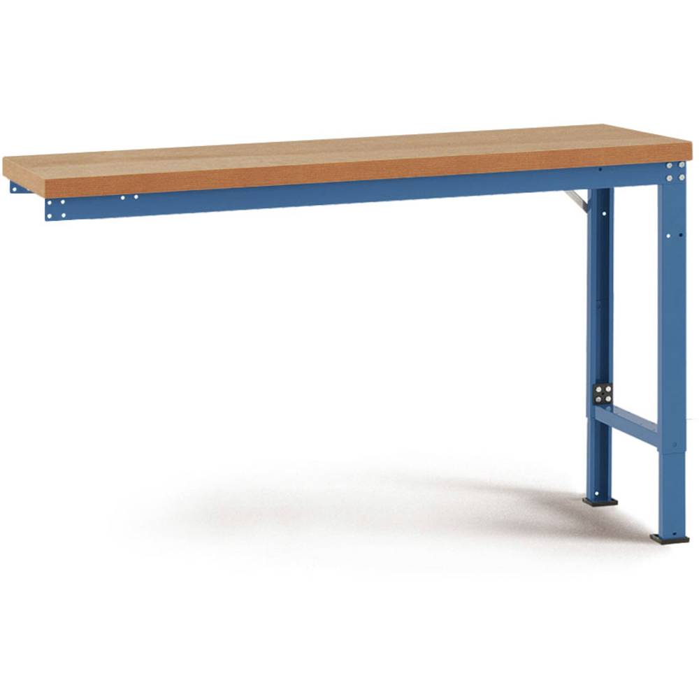 Manuflex WP7042.3003 Přístavný stůl PROFI speciální s masivní deskou, Šxhxv = 1250 x 700 x 740-1040 mm